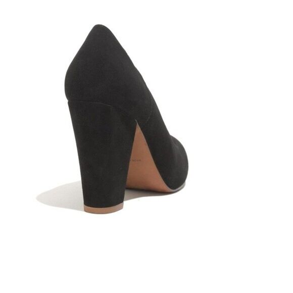 Madewell Chunky Suede Heels - Picture 3 of 11